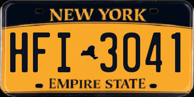 NY license plate HFI3041