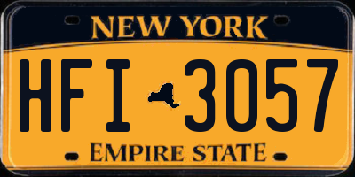 NY license plate HFI3057