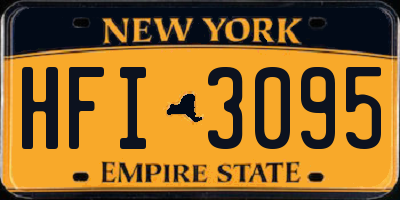 NY license plate HFI3095