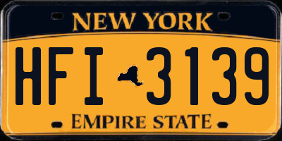NY license plate HFI3139
