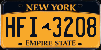 NY license plate HFI3208