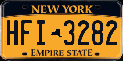 NY license plate HFI3282