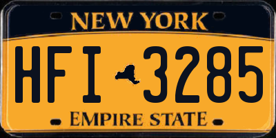 NY license plate HFI3285