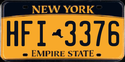 NY license plate HFI3376