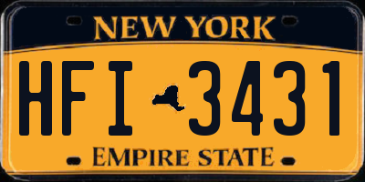 NY license plate HFI3431
