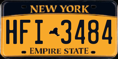 NY license plate HFI3484