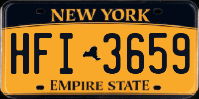 NY license plate HFI3659