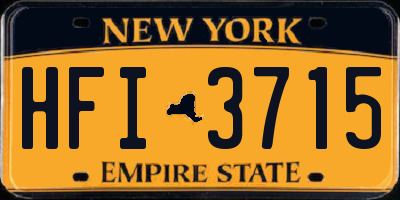 NY license plate HFI3715