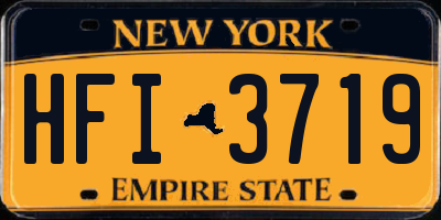 NY license plate HFI3719