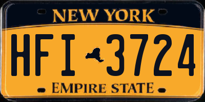NY license plate HFI3724
