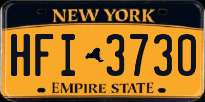 NY license plate HFI3730
