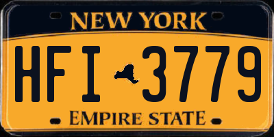 NY license plate HFI3779