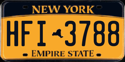 NY license plate HFI3788