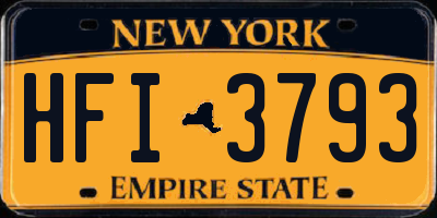 NY license plate HFI3793