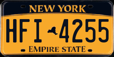 NY license plate HFI4255