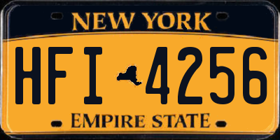 NY license plate HFI4256