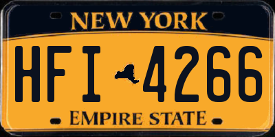 NY license plate HFI4266