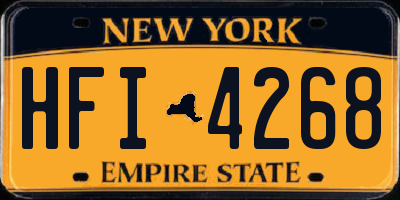 NY license plate HFI4268