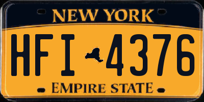 NY license plate HFI4376