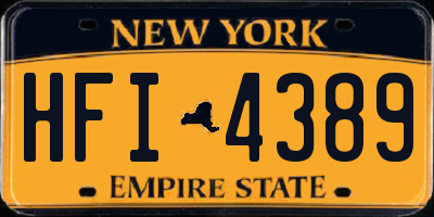 NY license plate HFI4389