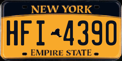 NY license plate HFI4390