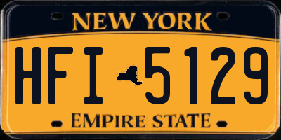 NY license plate HFI5129