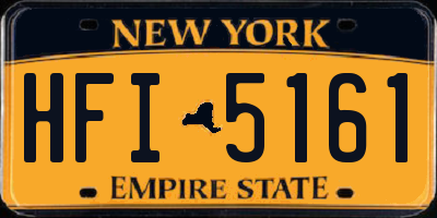 NY license plate HFI5161