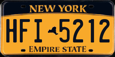 NY license plate HFI5212
