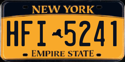 NY license plate HFI5241