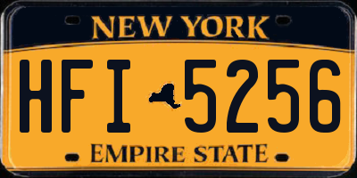 NY license plate HFI5256