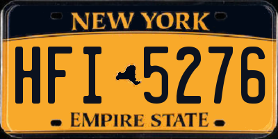 NY license plate HFI5276