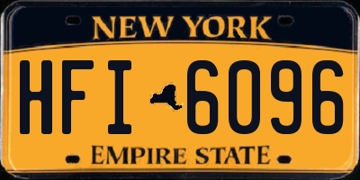 NY license plate HFI6096