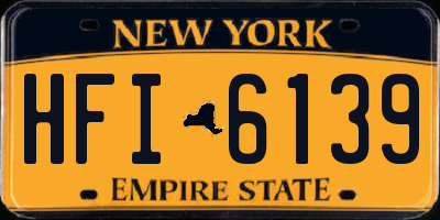 NY license plate HFI6139