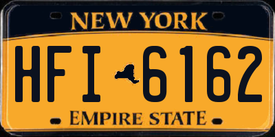 NY license plate HFI6162