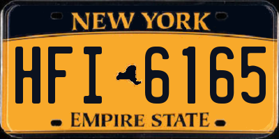 NY license plate HFI6165