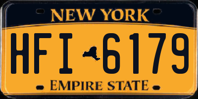 NY license plate HFI6179
