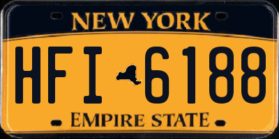NY license plate HFI6188