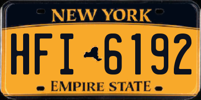 NY license plate HFI6192