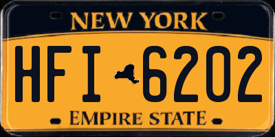 NY license plate HFI6202