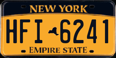 NY license plate HFI6241