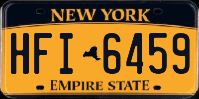 NY license plate HFI6459