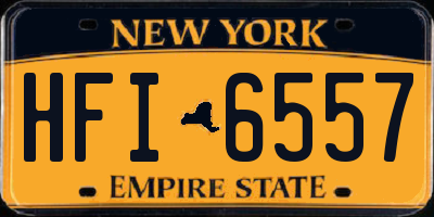 NY license plate HFI6557