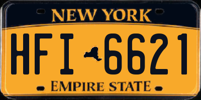 NY license plate HFI6621