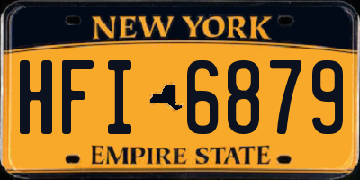 NY license plate HFI6879