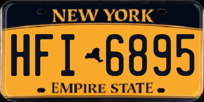 NY license plate HFI6895