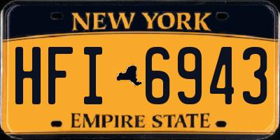 NY license plate HFI6943
