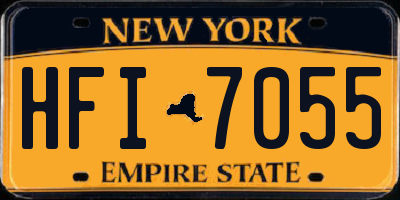 NY license plate HFI7055