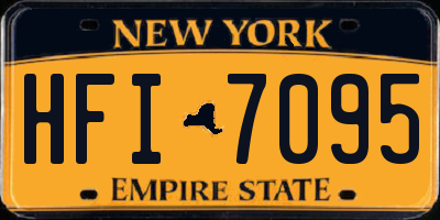 NY license plate HFI7095