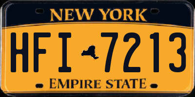 NY license plate HFI7213