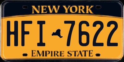 NY license plate HFI7622